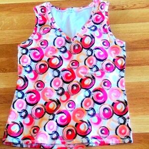 Set of 2 "Be Inspired" Pink and White Tank Tops